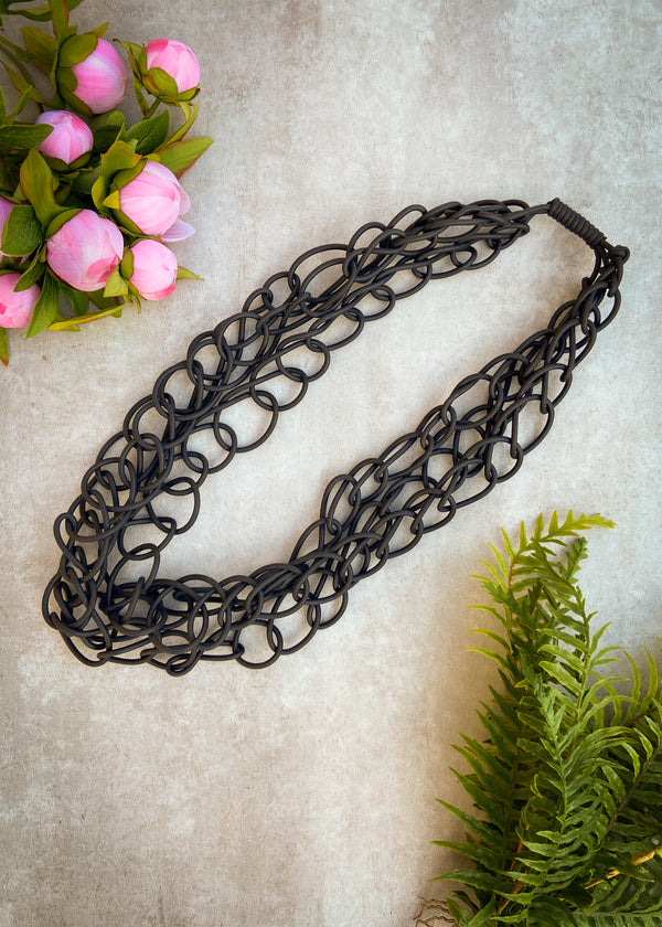 Astride Necklace in Onyx