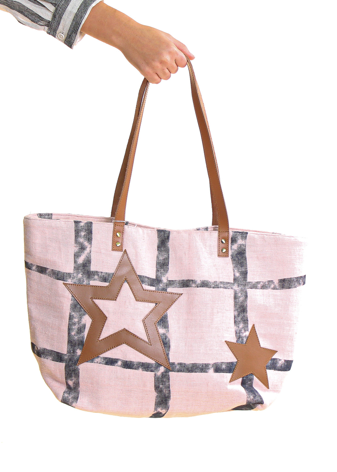Anna Shopper Bag in Blush - Imagine Fashion