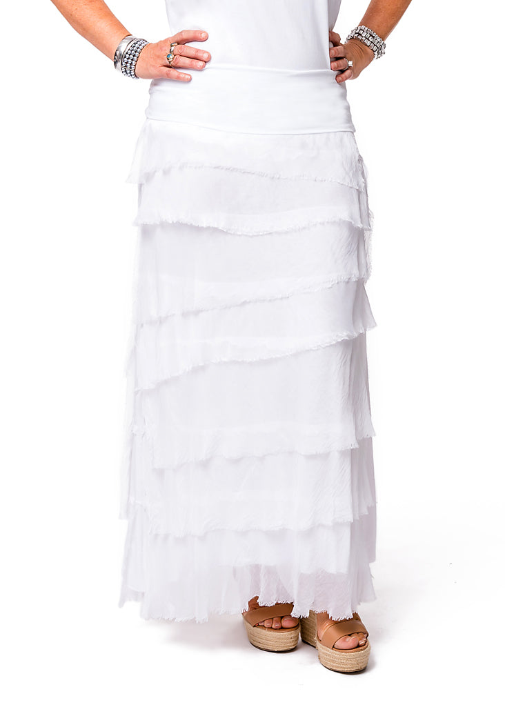 Fifi Skirt in White - Imagine Fashion
