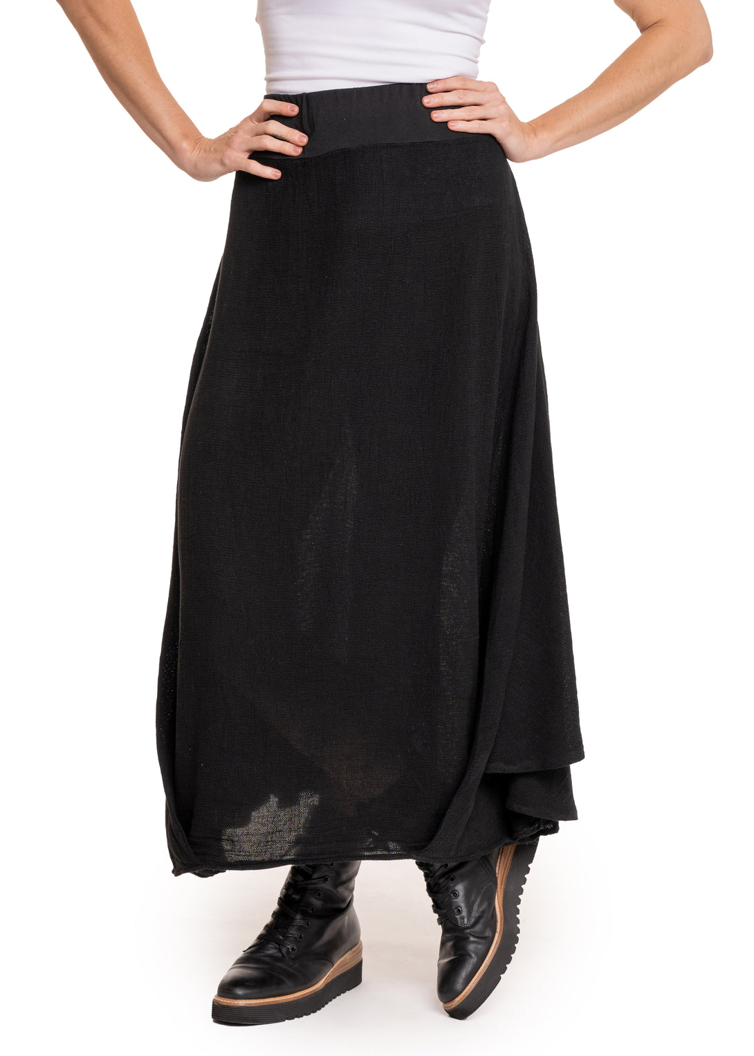 Kerrie Skirt in Onyx - Imagine Fashion
