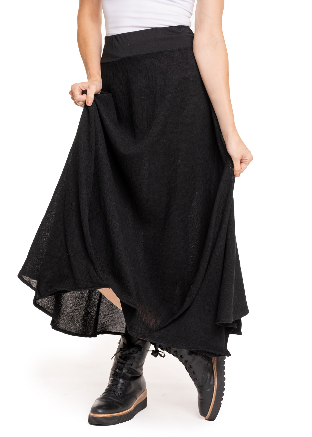 Kerrie Skirt in Onyx - Imagine Fashion