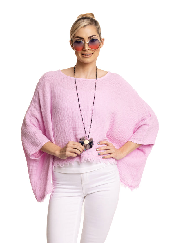 Sapphire Top in Petal Pink - Imagine Fashion