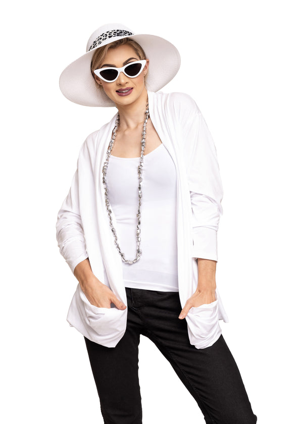Yolanda Top in White - Imagine Fashion