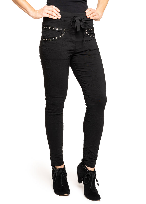 Essie Pants in Onyx - Imagine Fashion