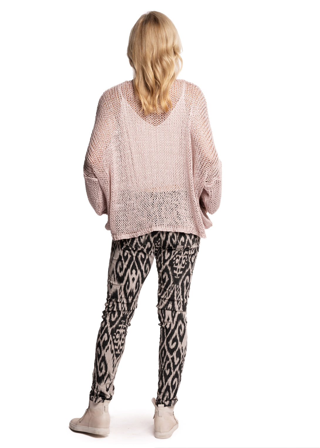 Rossella Knit Top in Blush - Imagine Fashion