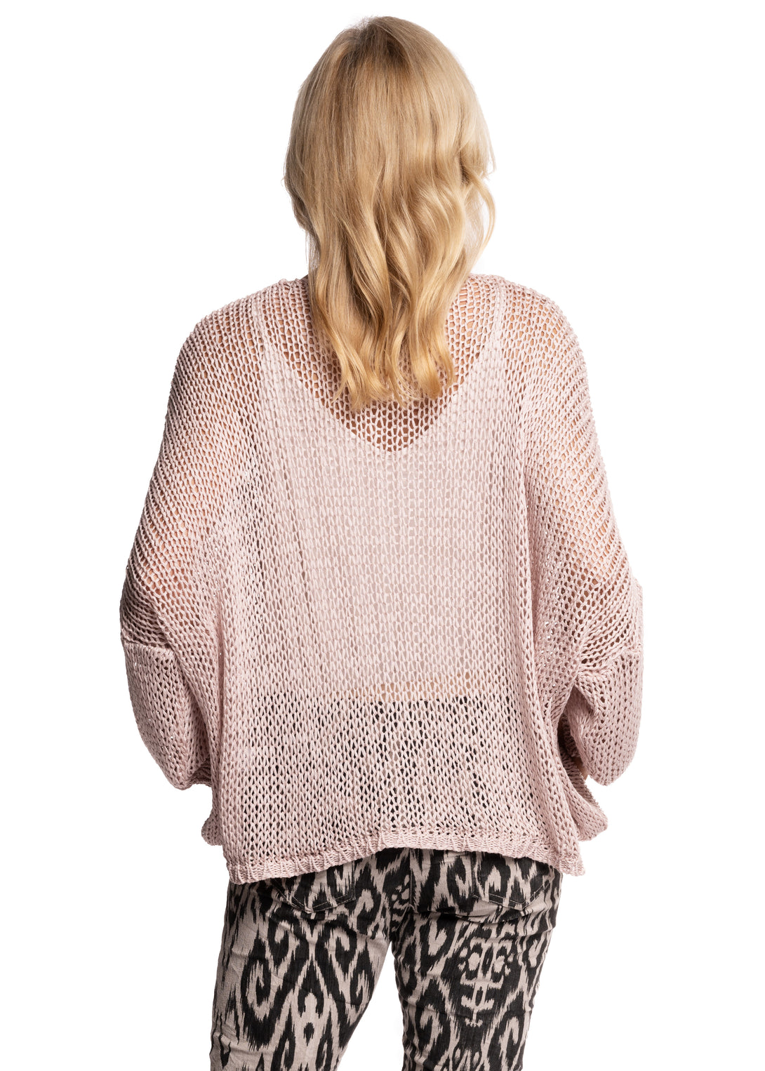 Rossella Knit Top in Blush - Imagine Fashion