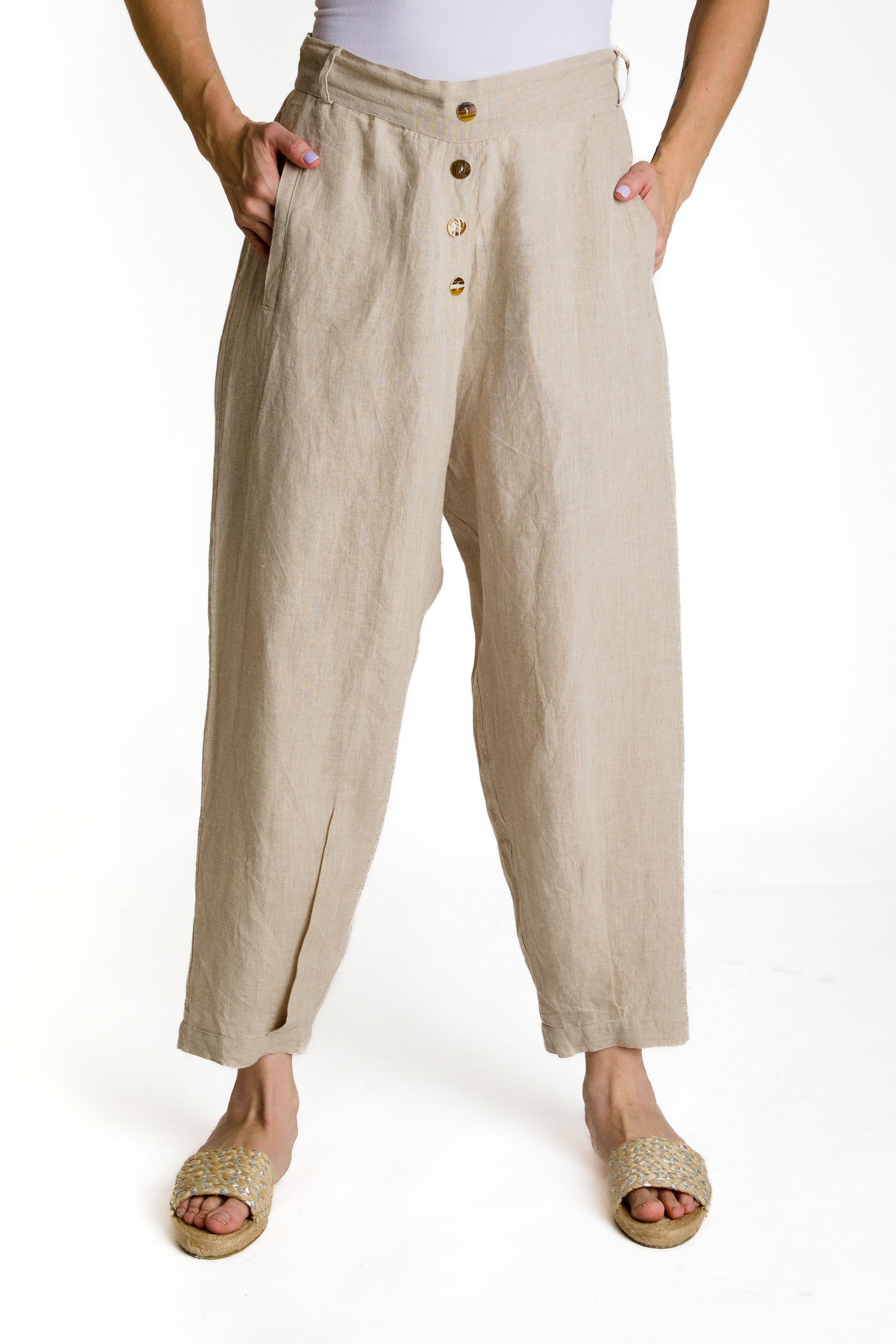 Limbani Pants in Latte – Imagine Fashion